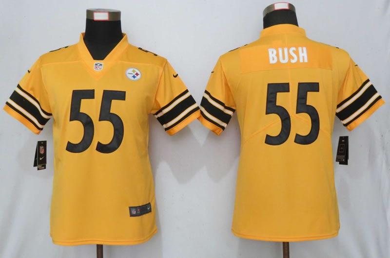 Women Nike Pittsburgh Steelers 55 Bush Vapor Untouchable Nike Gold Inverted Limited Jersey,We sell and wholesale Women Nike Pittsburgh Steelers 55 Bush Vapor Untouchable Nike Gold Inverted Limited Jersey on line form chian!